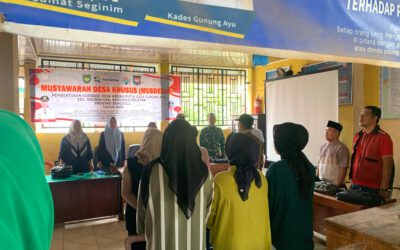 Musdesus Pembentukan Koprasi Merah Putih Desa Gunung Ayu