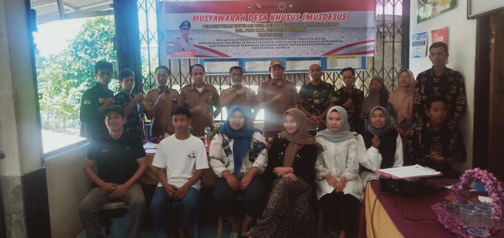 Desa Padang Mompo dirikan Koprasi Merah Putih.