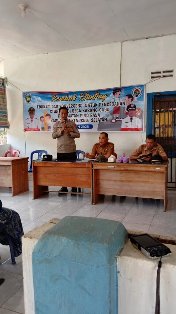 Pemerintahan Desa Karang Cayo melakukan kegiatan Stunting