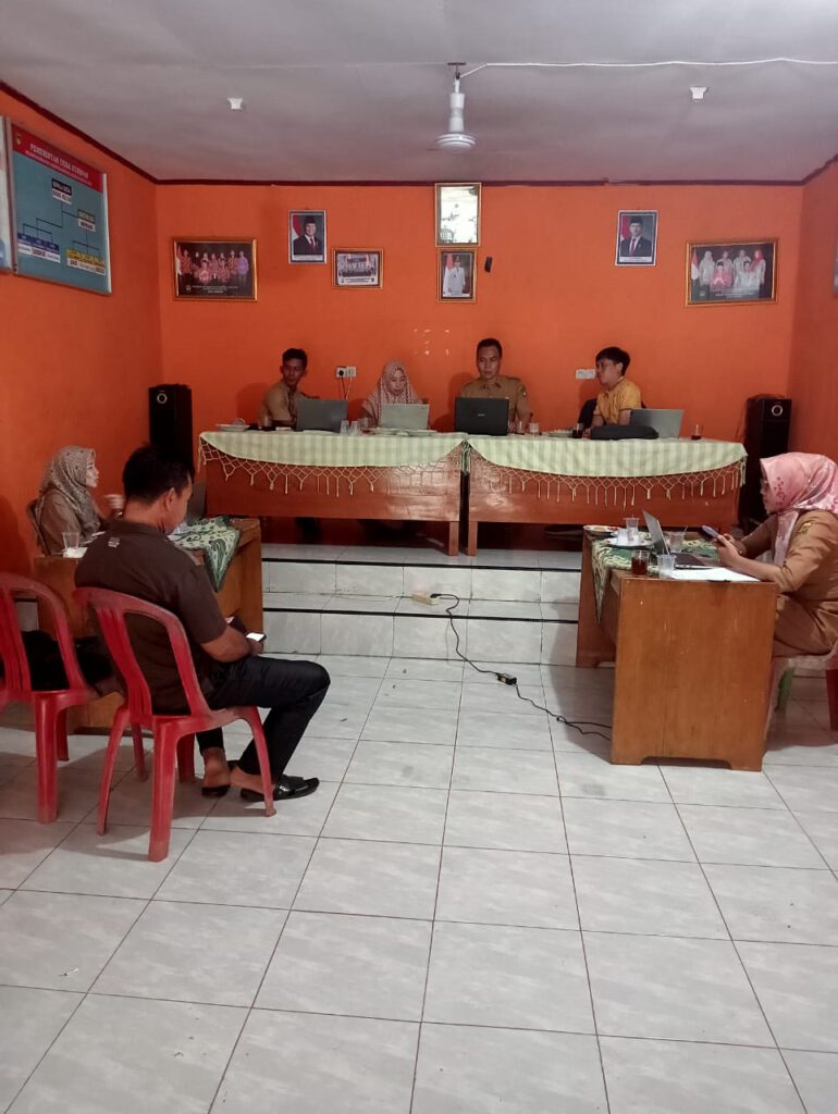 Pemdes Kuripan melakukan kegiatan Indek Desa Maju ( IDM )